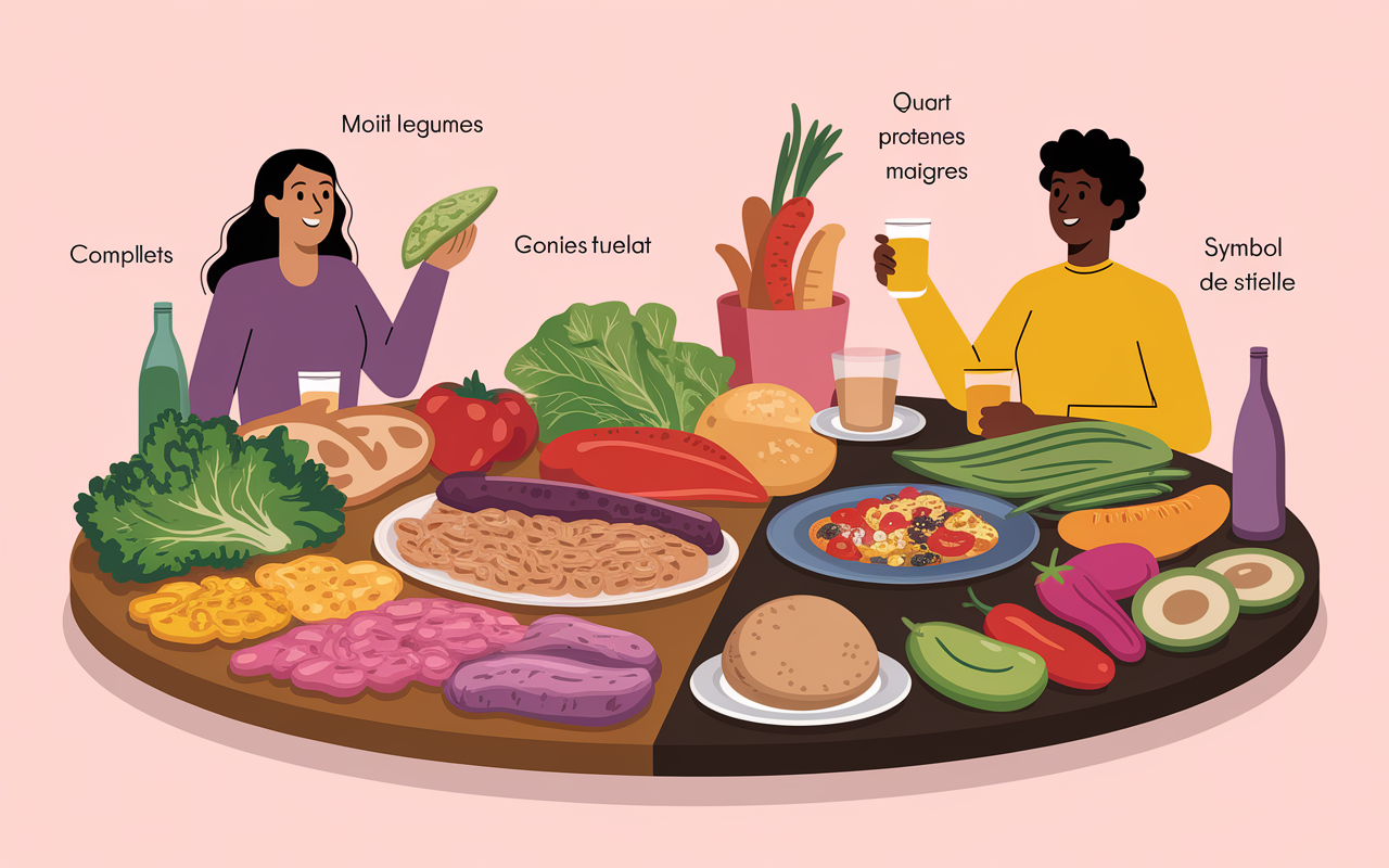 nutrition perdre du poids plateau legumes proteines