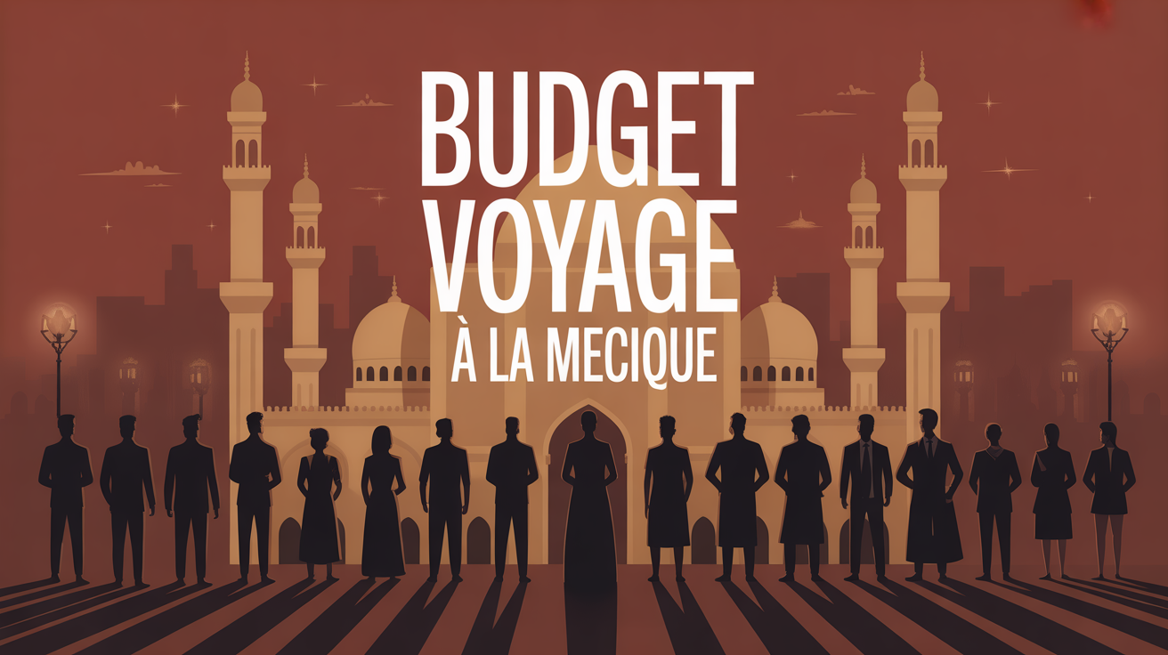 prix du voyage a la mecque foule devant mosquee