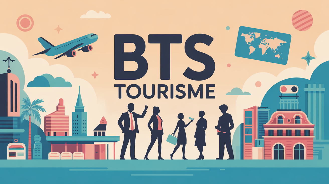 Scène moderne illustrant que faire après un BTS Tourisme