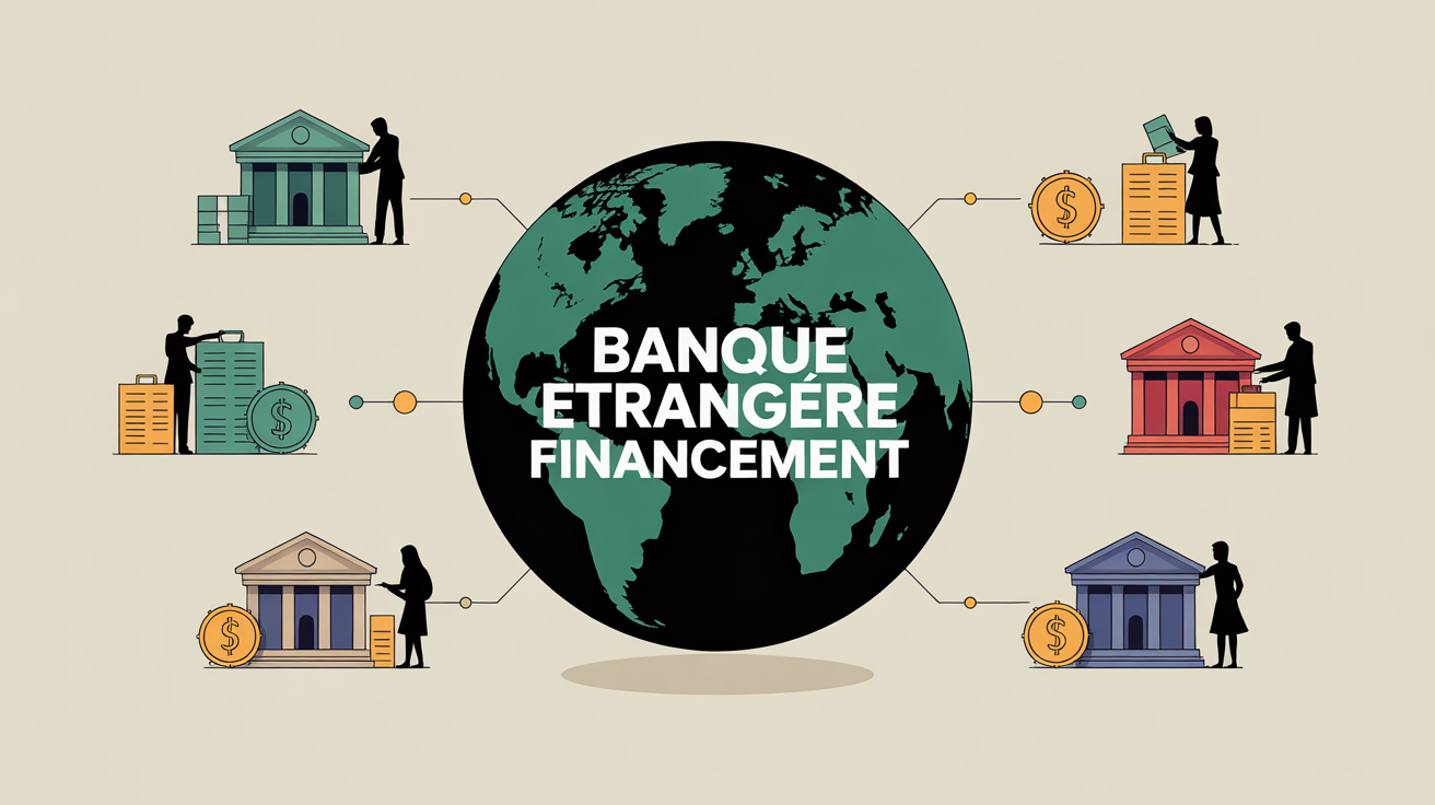 quelle banque étrangère prête aux français illustration globe banques
