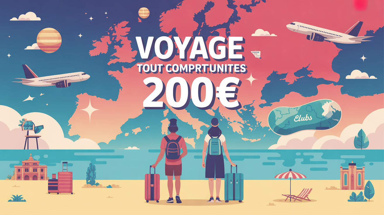 Voyage 200 euros tout compris Europe clubs plages