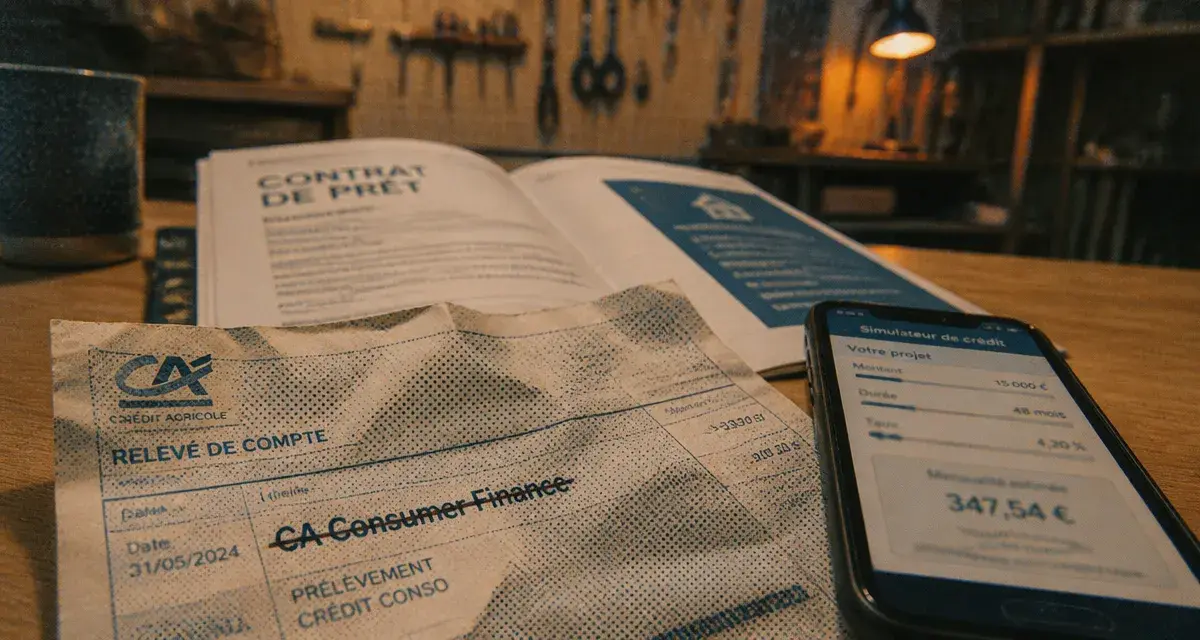 CA Consumer Finance : prélèvement crédit identifié