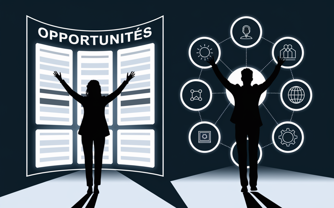 comment développer son personal branding deux silhouettes opportunités