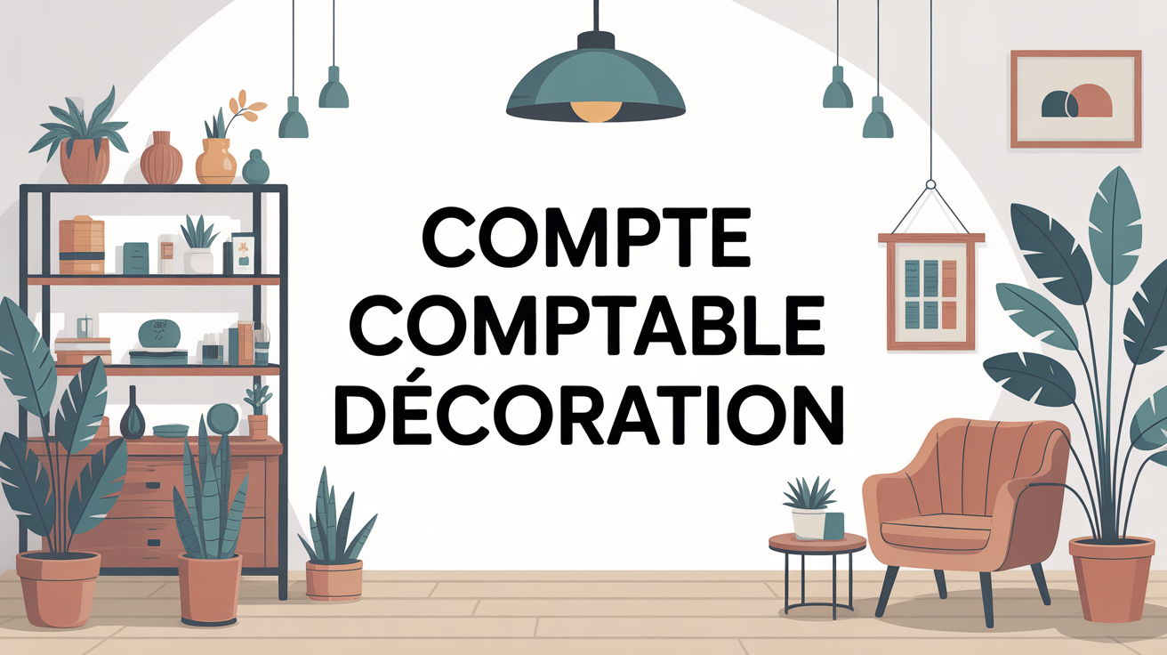 Illustration compte comptable decoration bureau magasin