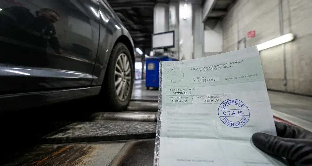 Controle technique annuel voiture en centre de contrôle