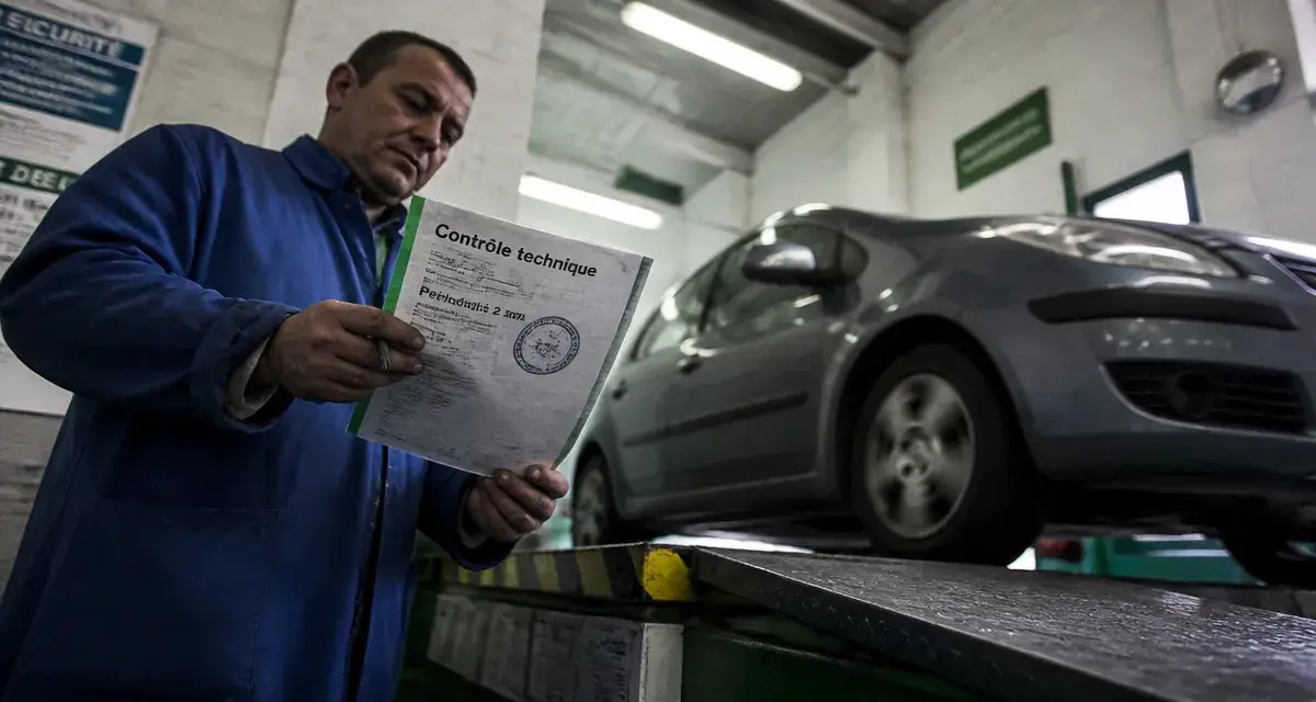 Controle technique annuel voiture : technicien contrôle en centre
