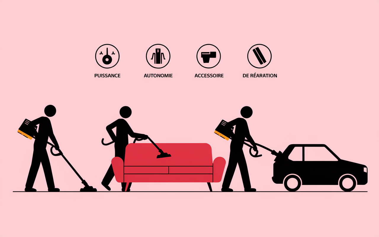 Comparatif aspirateur à main critères choix