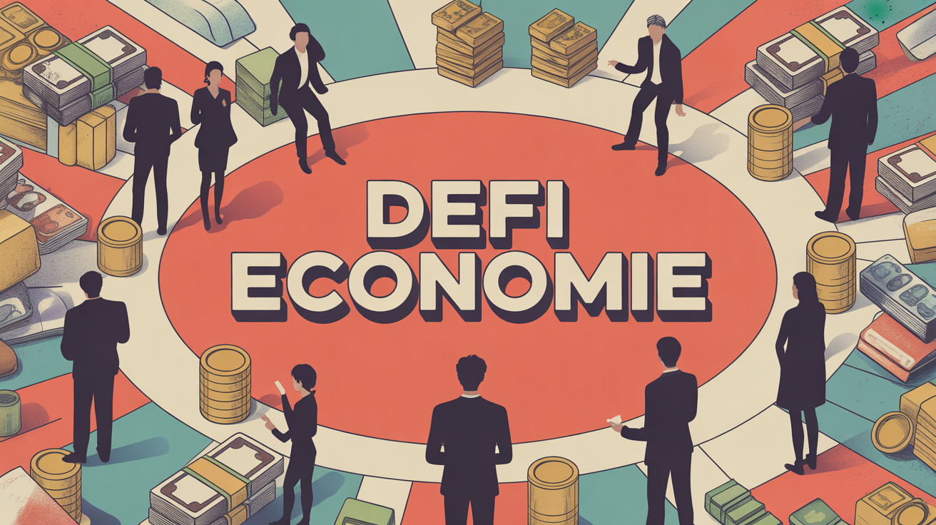 vue stylisee defi economie cercle billets silhouettes