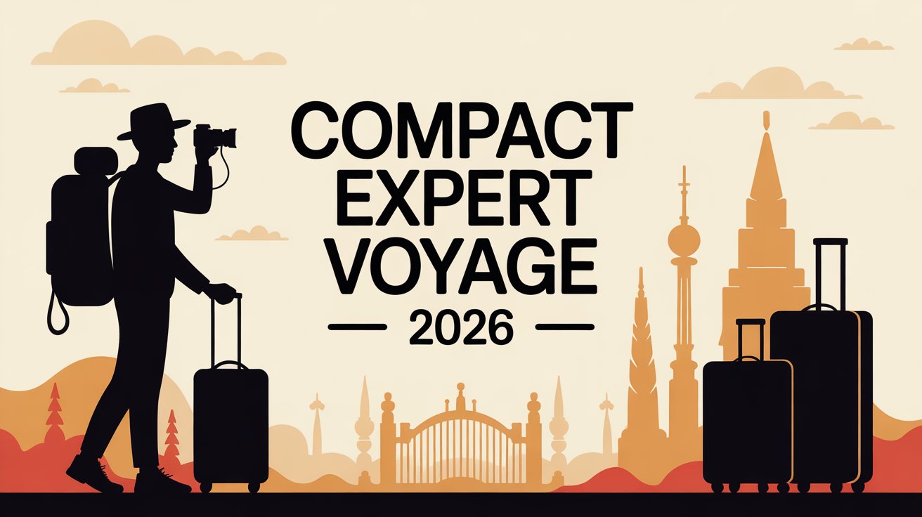 Meilleur compact expert pour voyager silhouette voyageur monuments
