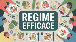Assiette équilibrée illustrant quoi manger en regime
