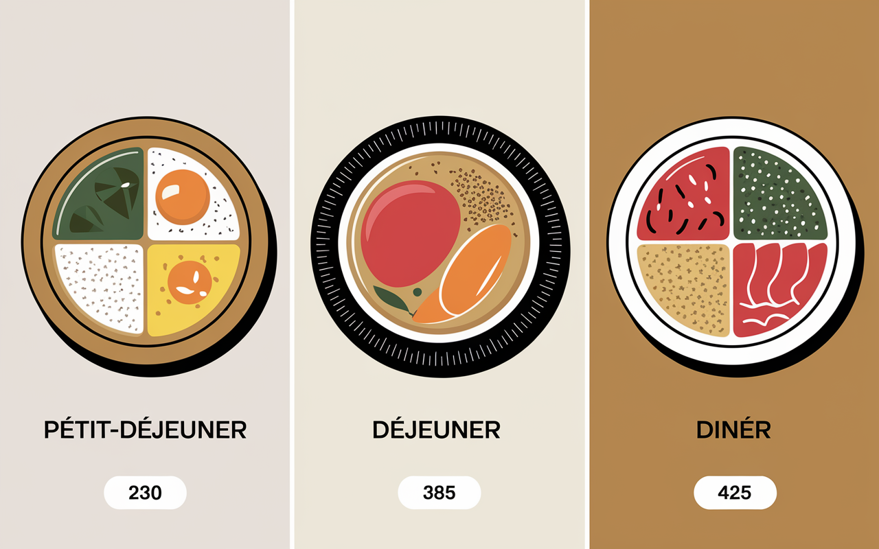 Plateaux exemples de repas pour quoi manger en regime