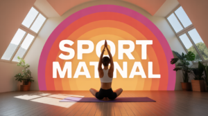 Sport matinale lever soleil chambre tapis yoga
