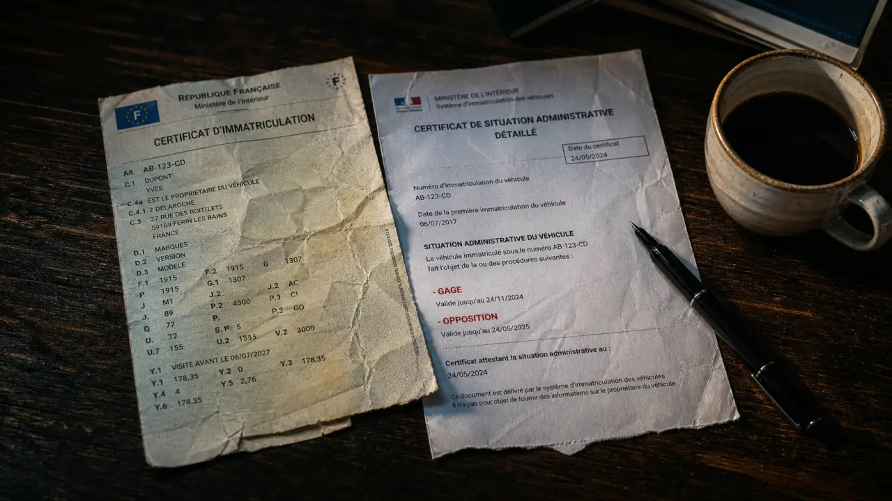 Comment savoir si ma voiture est gagée : OTCI et certificat de non-gage, documents officiels à vérifier avant vente