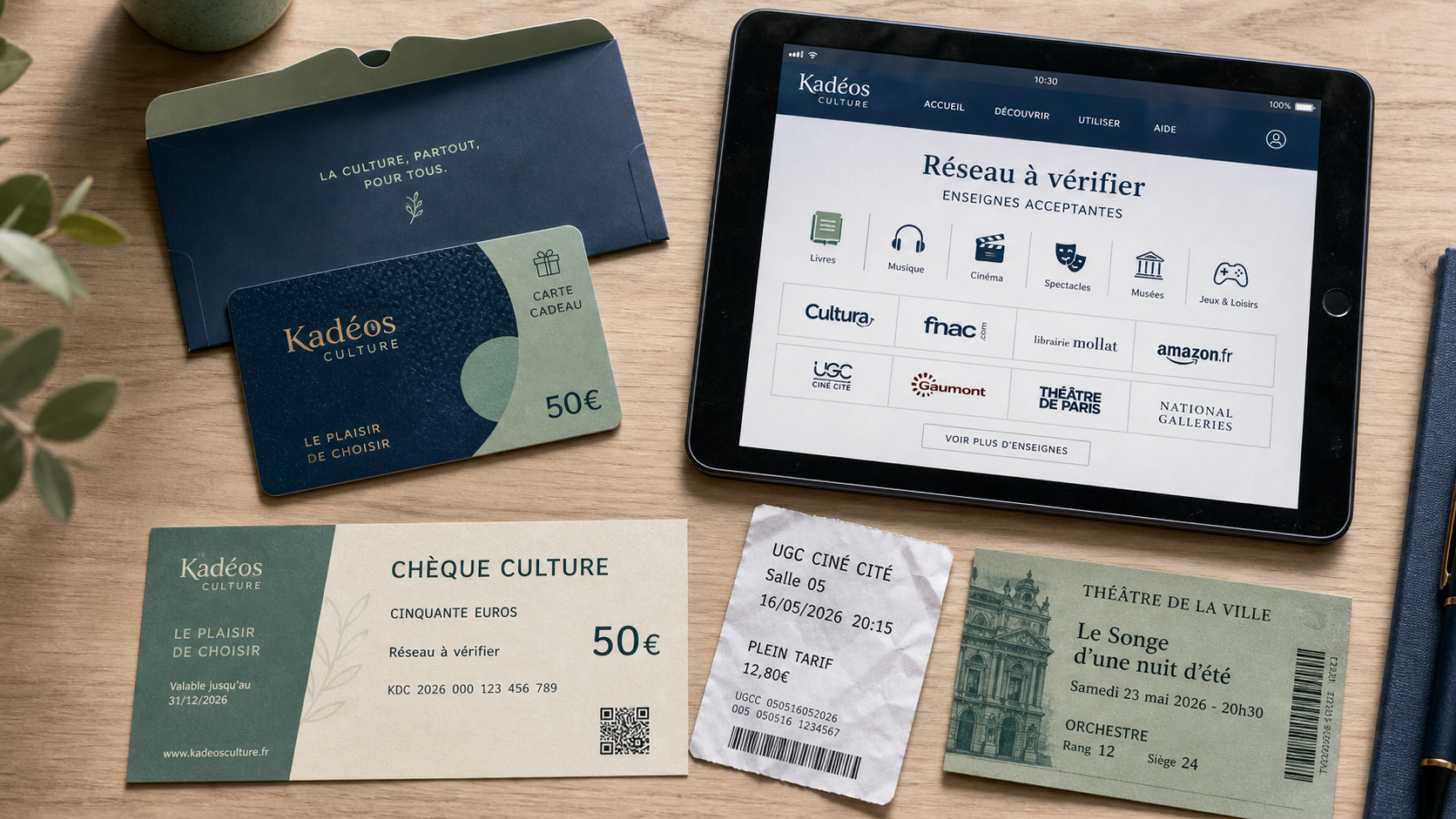 Kadéos Culture enseigne : vérifier le réseau pour éviter les refus en caisse