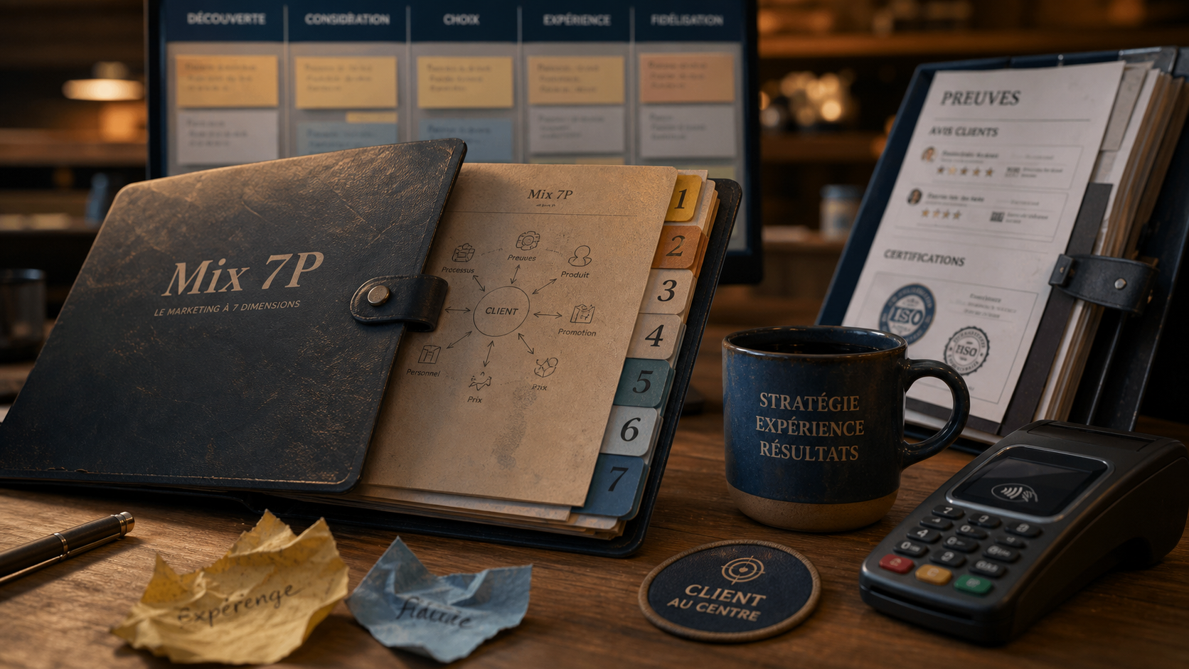 mix marketing 7p pour services : 4P complétés