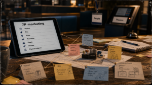 Mix marketing 7P pour services : People, Process, Physical Evidence