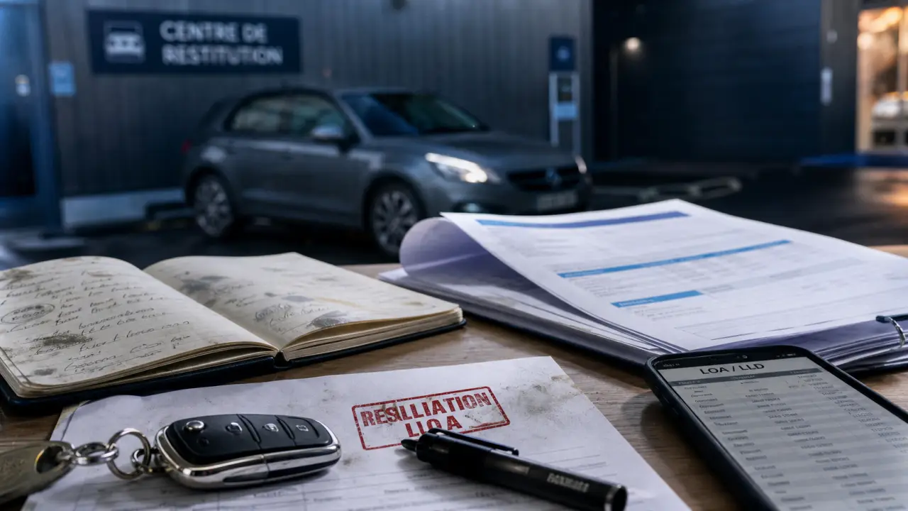 Rendre une voiture en leasing avant la fin du contrat : documents LOA, clé et pénalités