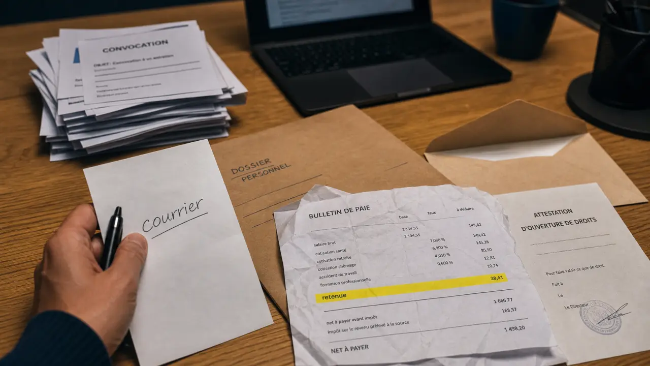 Saisie sur salaire sans etre averti : bulletin de paie et délai 8 jours, recours et documents