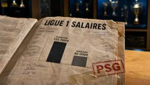 Salaire moyen ligue 1 : moyenne 135 000 €, médiane 40 000 €