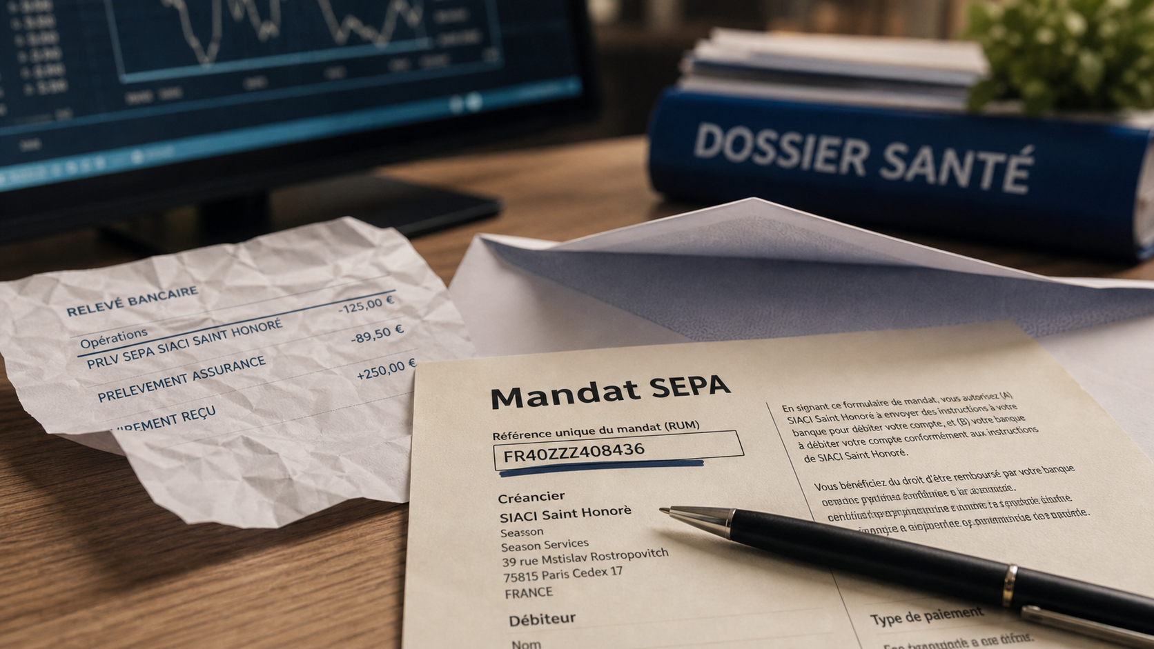 SIACI Saint Honoré prélèvement : c’est quoi, mandat SEPA et code FR40ZZZ408436