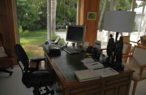 Bureau de jardin pour travailler à domicile