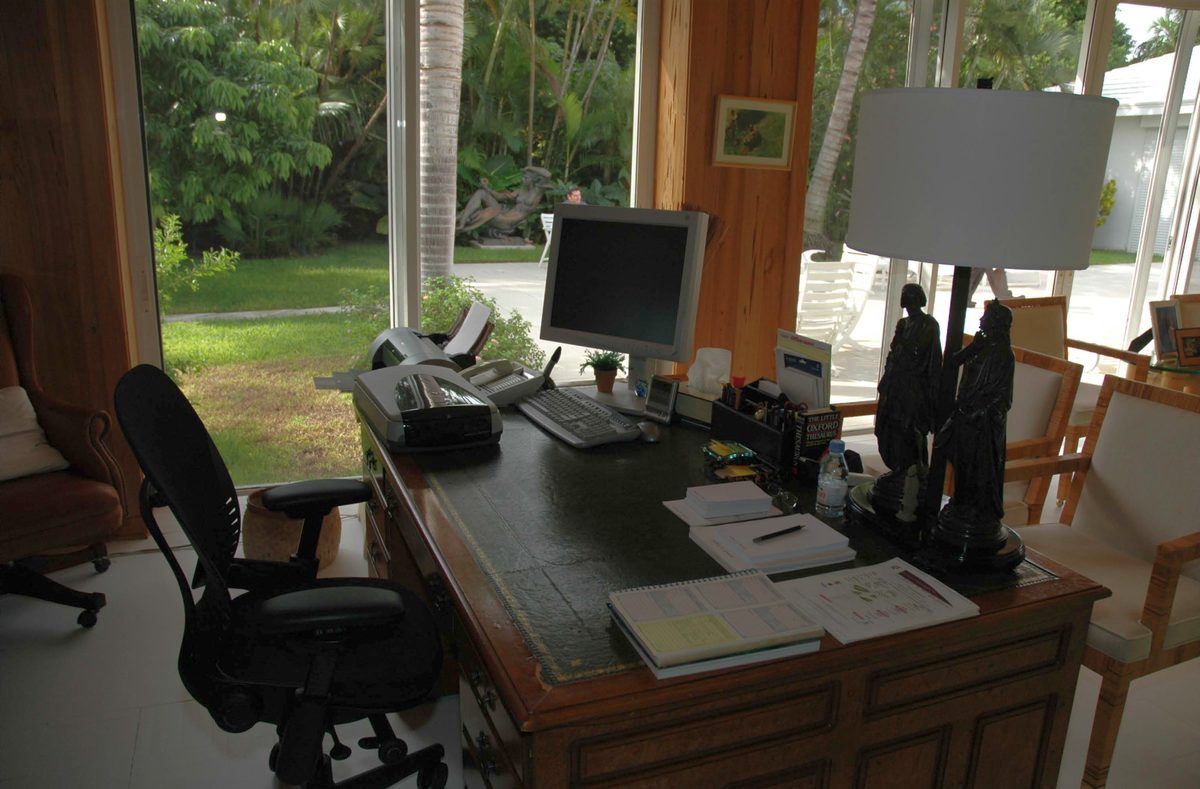 Bureau de jardin pour travailler à domicile