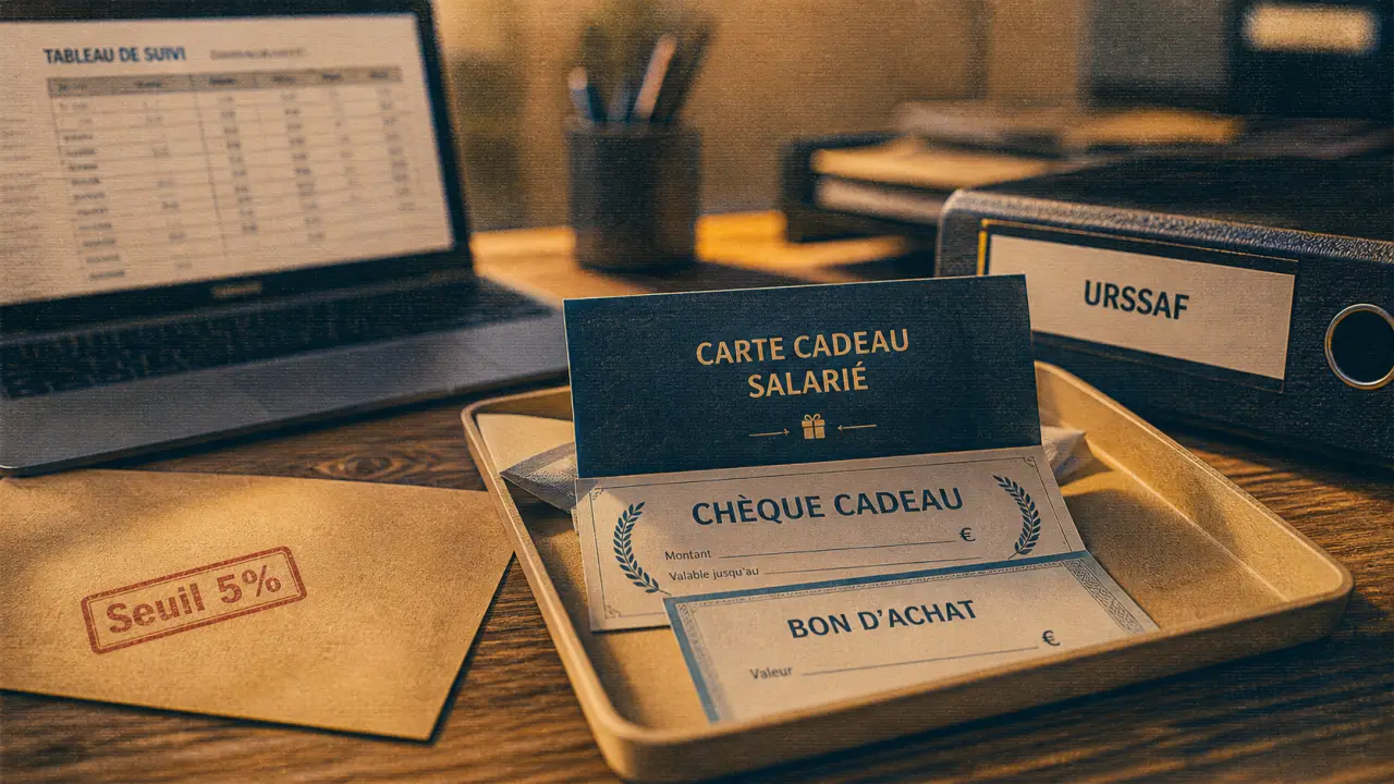 Carte cadeaux salariés 200 € exonérés URSSAF