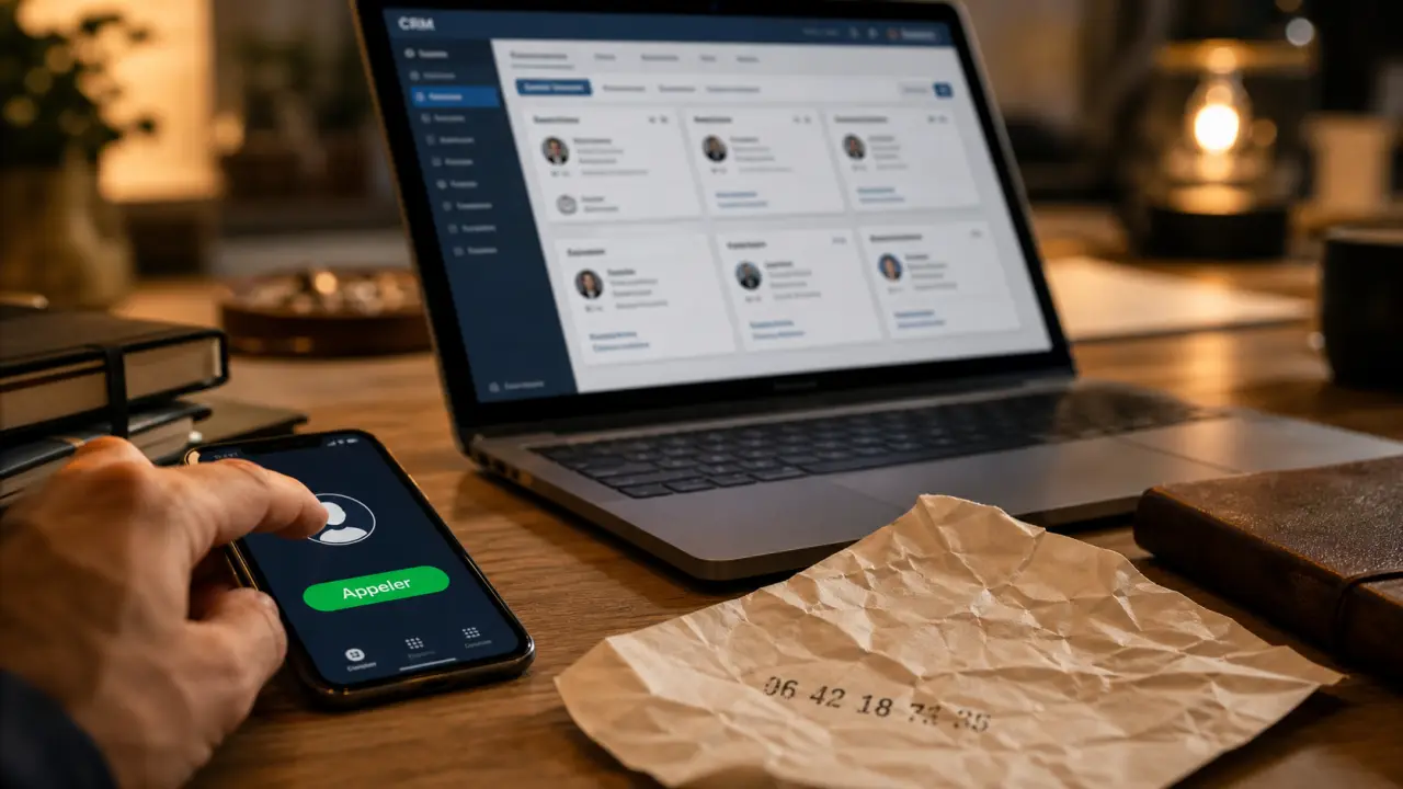 Click and call : appel depuis smartphone + CRM en intégration