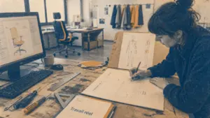Ergonome définition observant le travail réel sur poste de travail