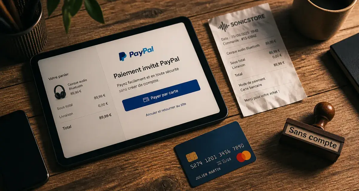 Paiement PayPal sans compte : payer par carte bancaire