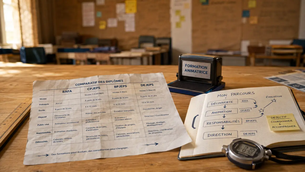Formation animatrice : BAFA, BPJEPS et CQP