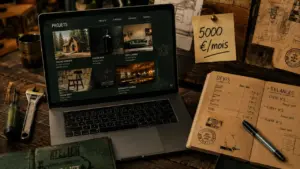 Métier qui rapporte 5000 euros par mois sans diplôme : numérique et artisanat, devis et portfolio