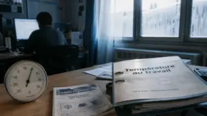 Température minimale travail au bureau : thermomètre et prévention