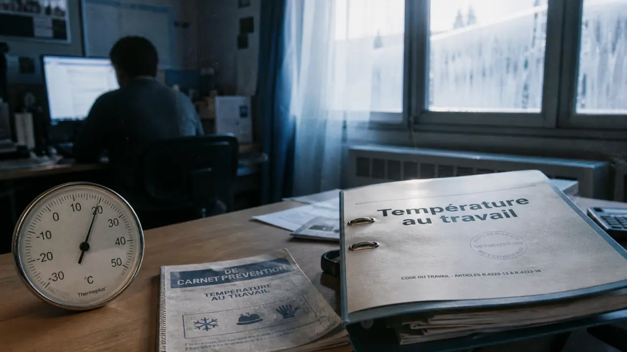 Température minimale travail au bureau : thermomètre et prévention