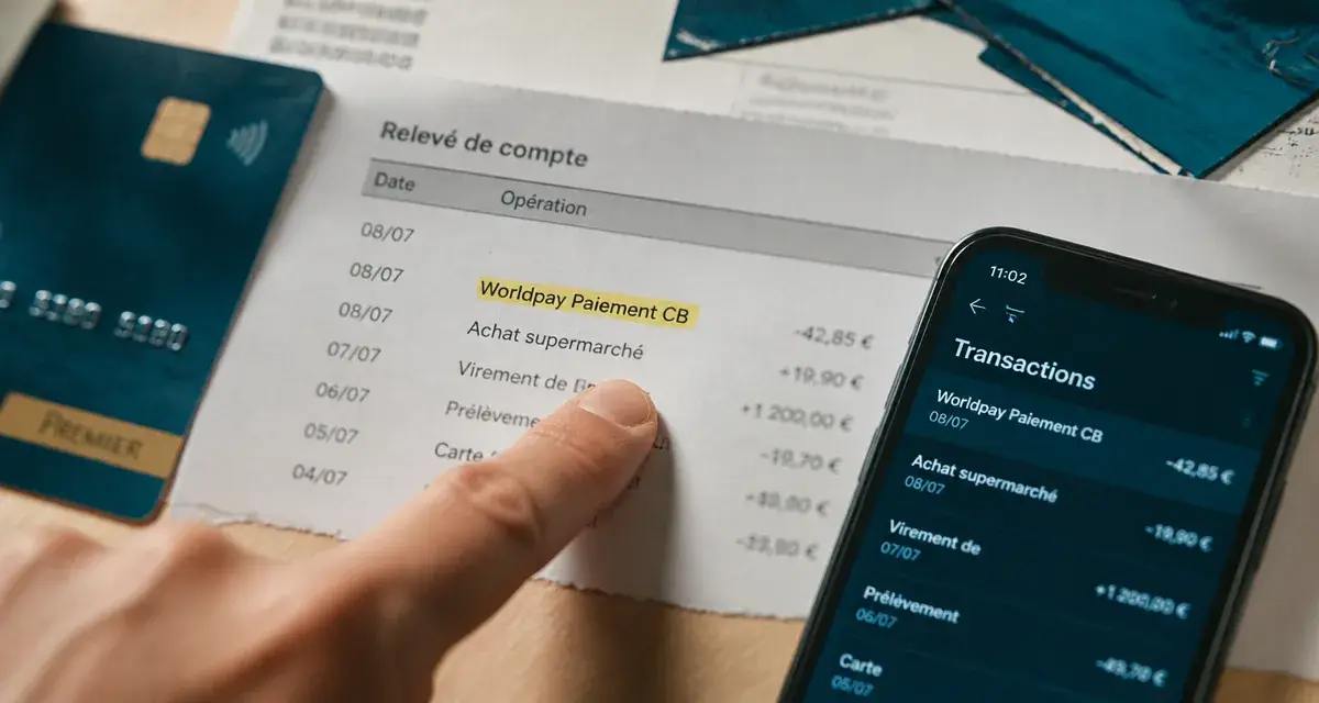 Worldpay prélèvement : reconnaître le libellé du paiement CB